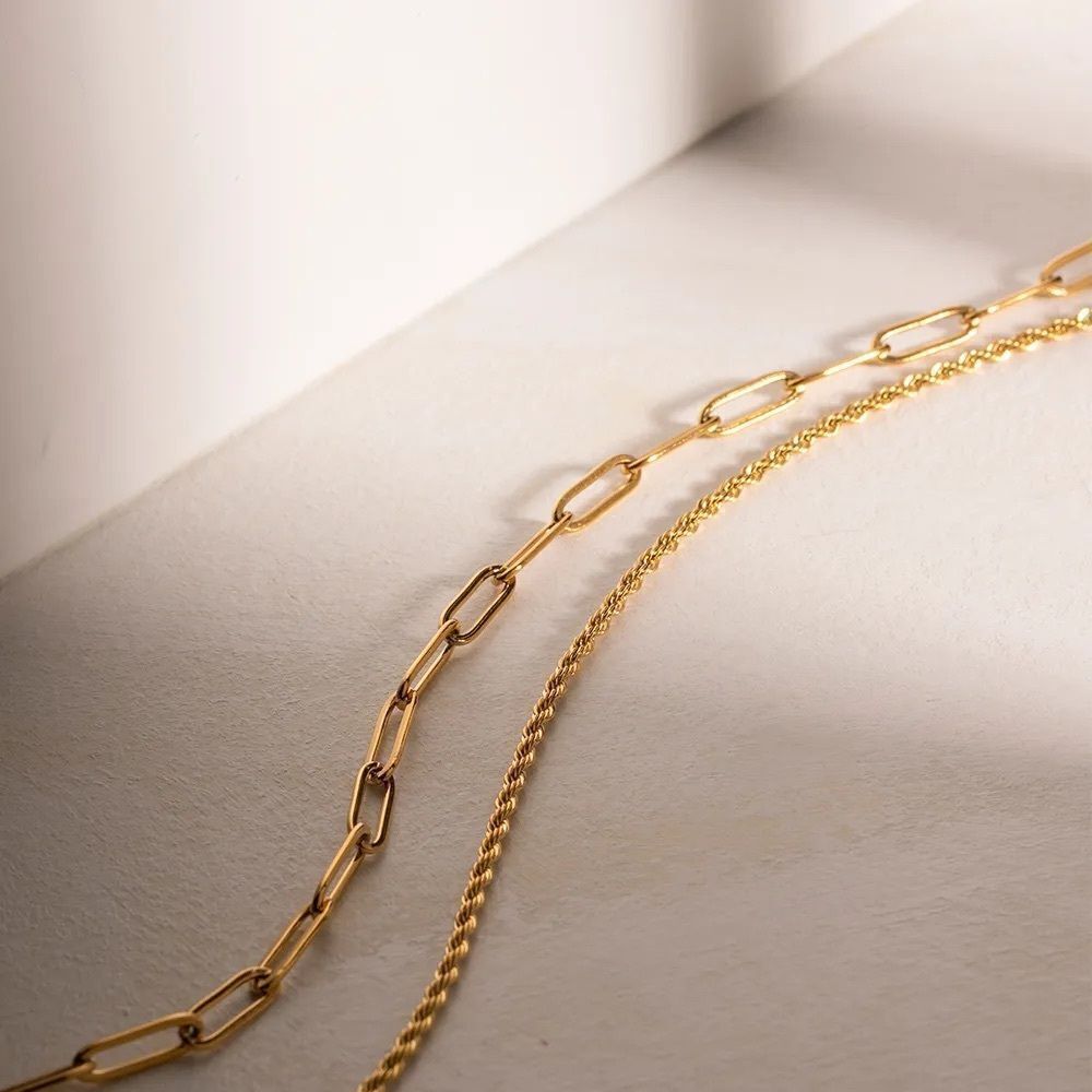 Double Layer Chocker Necklace - Picture 4 of 8
